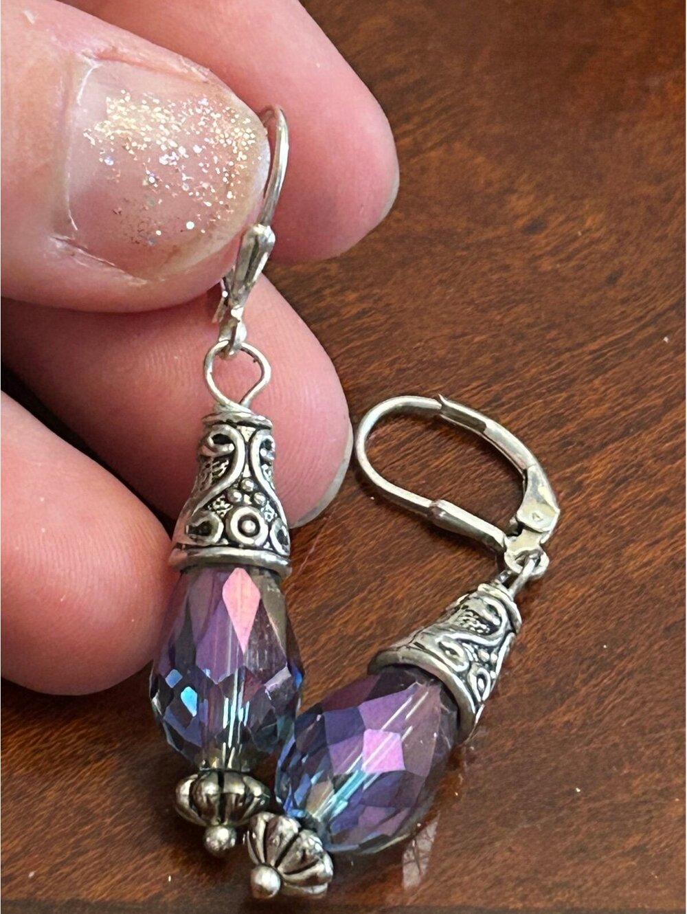 C441 Earrings 925 sterling silver very nice as shown